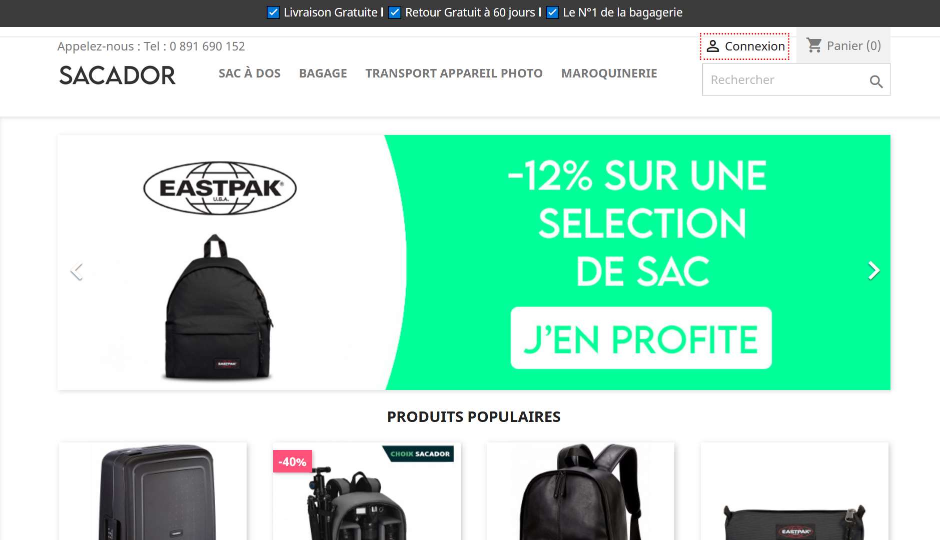 Avis : Sacador.fr, la boutique pour vos bagages