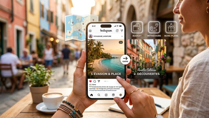 Carrousel Instagram voyage : transformer ses photos en mini-guide